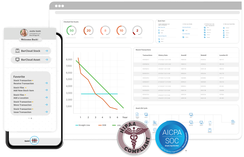 visualizing connected warehouse and asset icons representing optimized tracking efficiency